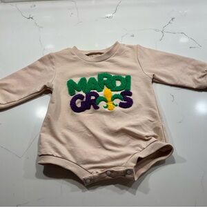 Mardi Gras Baby Onesie